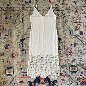 FREE PEOPLE Cream Slip Dress